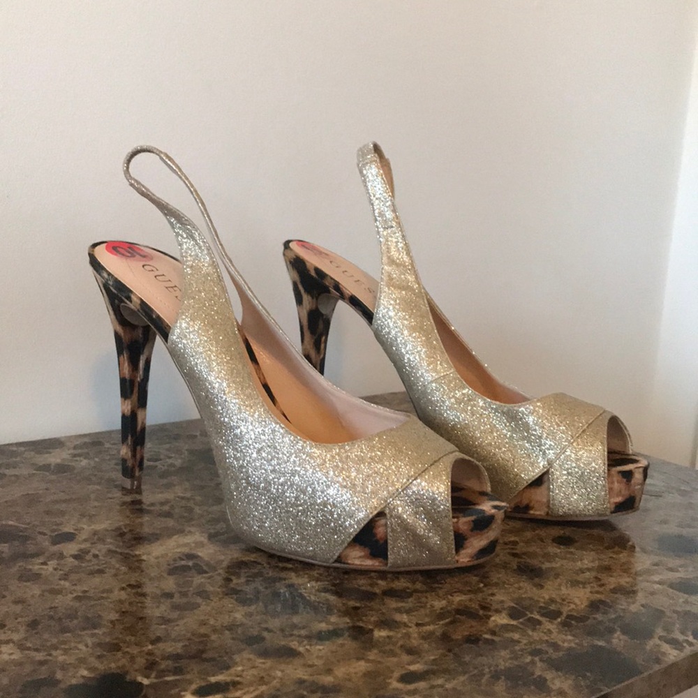 GUESS PARTY SANDAL HEELS